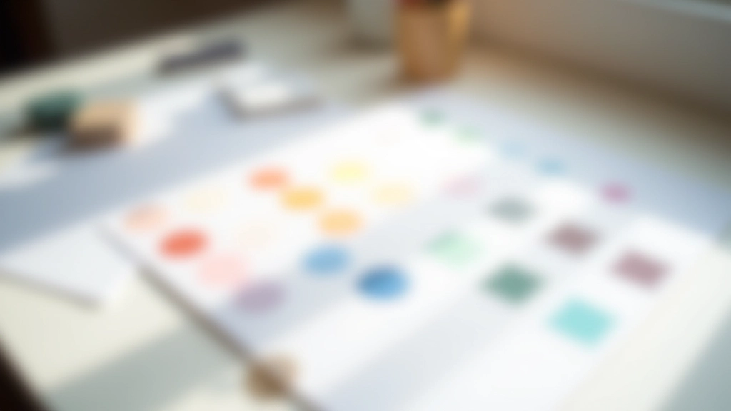 Palette di colori visualizzata con campioni di colore in layout griglia mostrando contrasto e accessibilità WCAG