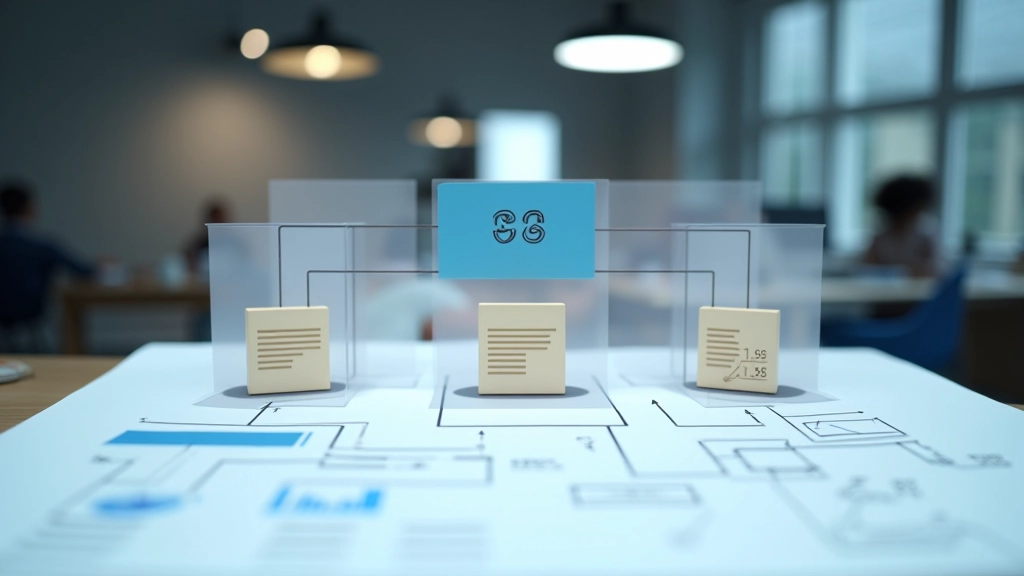 Struttura gerarchica di una libreria componenti con variabili CSS, componenti atomici e compositi organizzati in cartelle